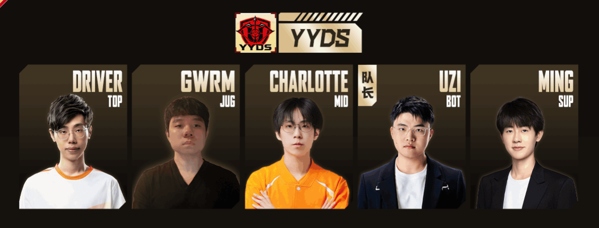 YYDS战队选手合照